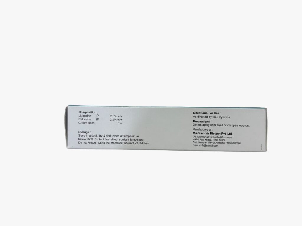 SKINLOX™ Numbing Cream: Topical Anaesthetic (Lidocaine + Prilocaine)